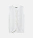 Jacquard Knit Vest w/Ribbon Tie Front