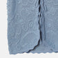 Jacquard Knit Vest w/Ribbon Tie Front