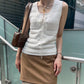 Knit Top w/Lace-Up Front