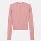 Ribbed Eyelet Cardigan
