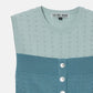Ribbed Eyelet Sleeveless Top