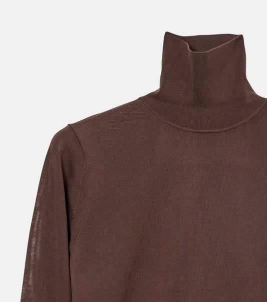 High-Gauge Turtleneck Knit