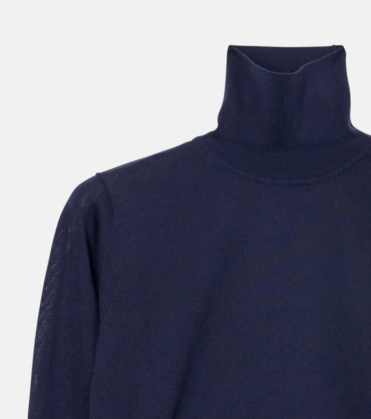 High-Gauge Turtleneck Knit