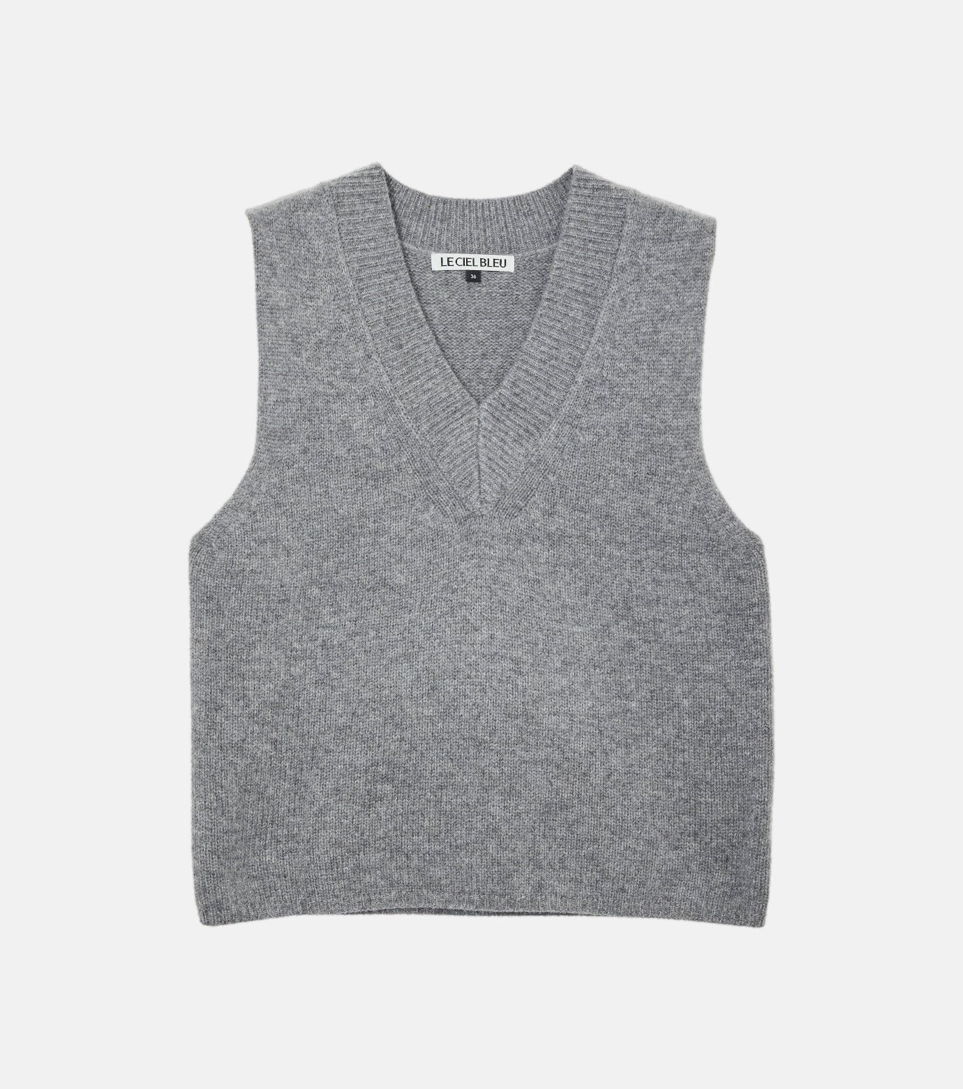 V-Neck Knit Vest