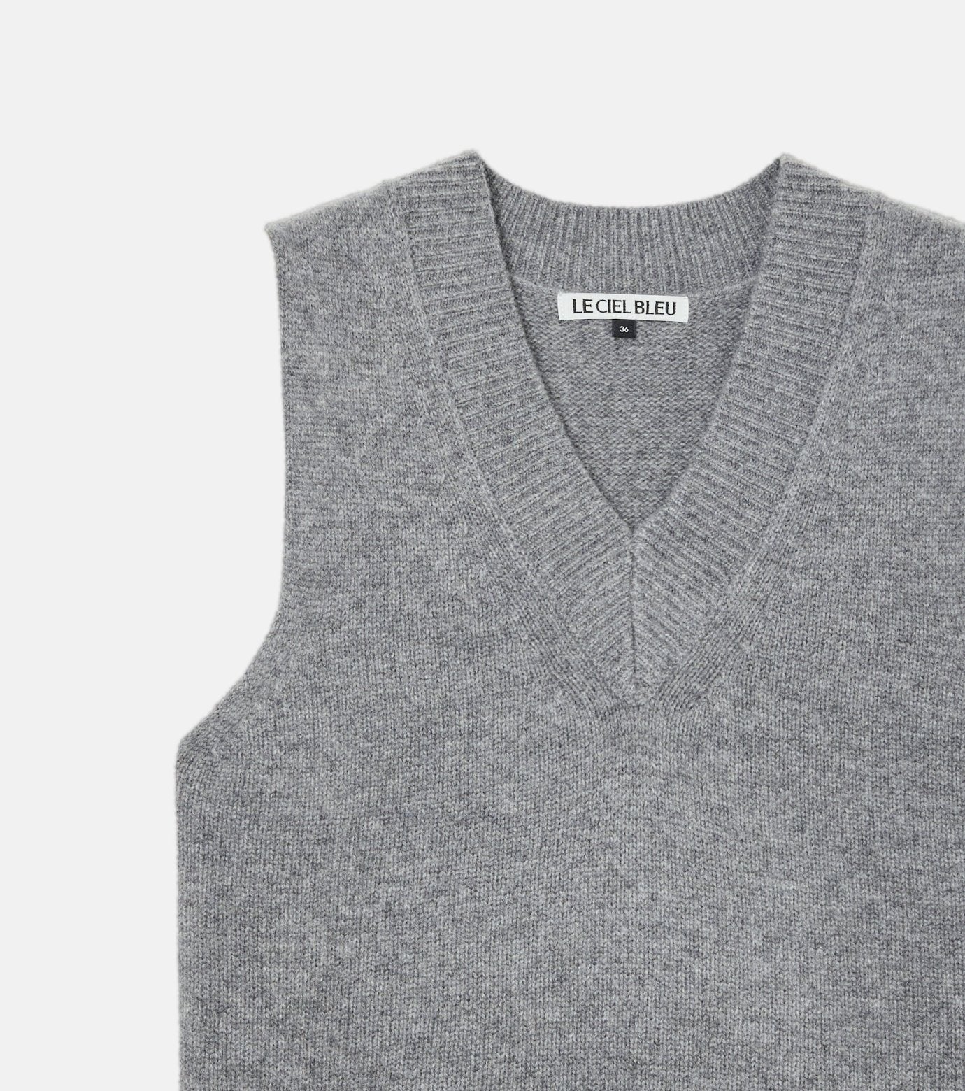 V-Neck Knit Vest