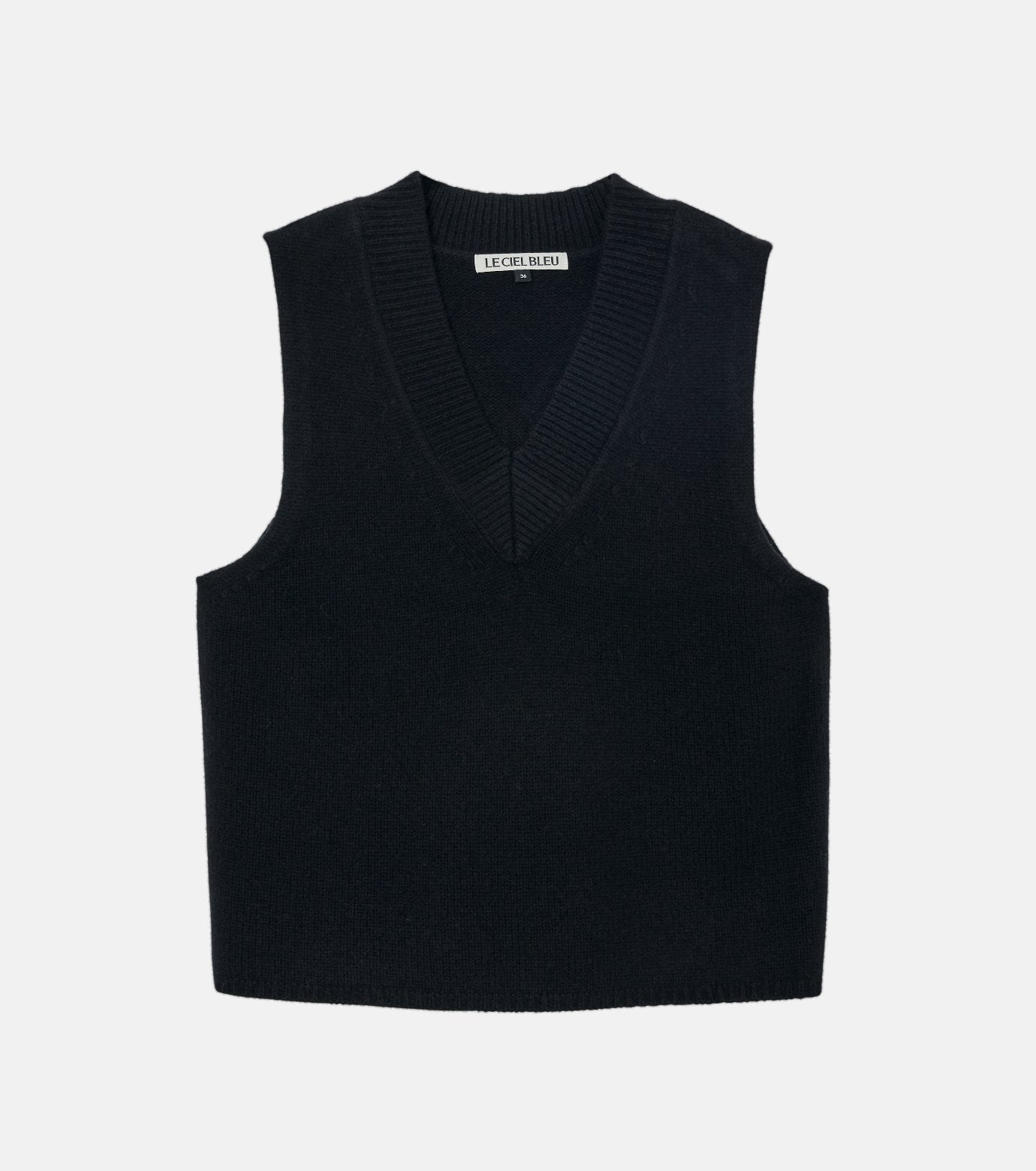 V-Neck Knit Vest