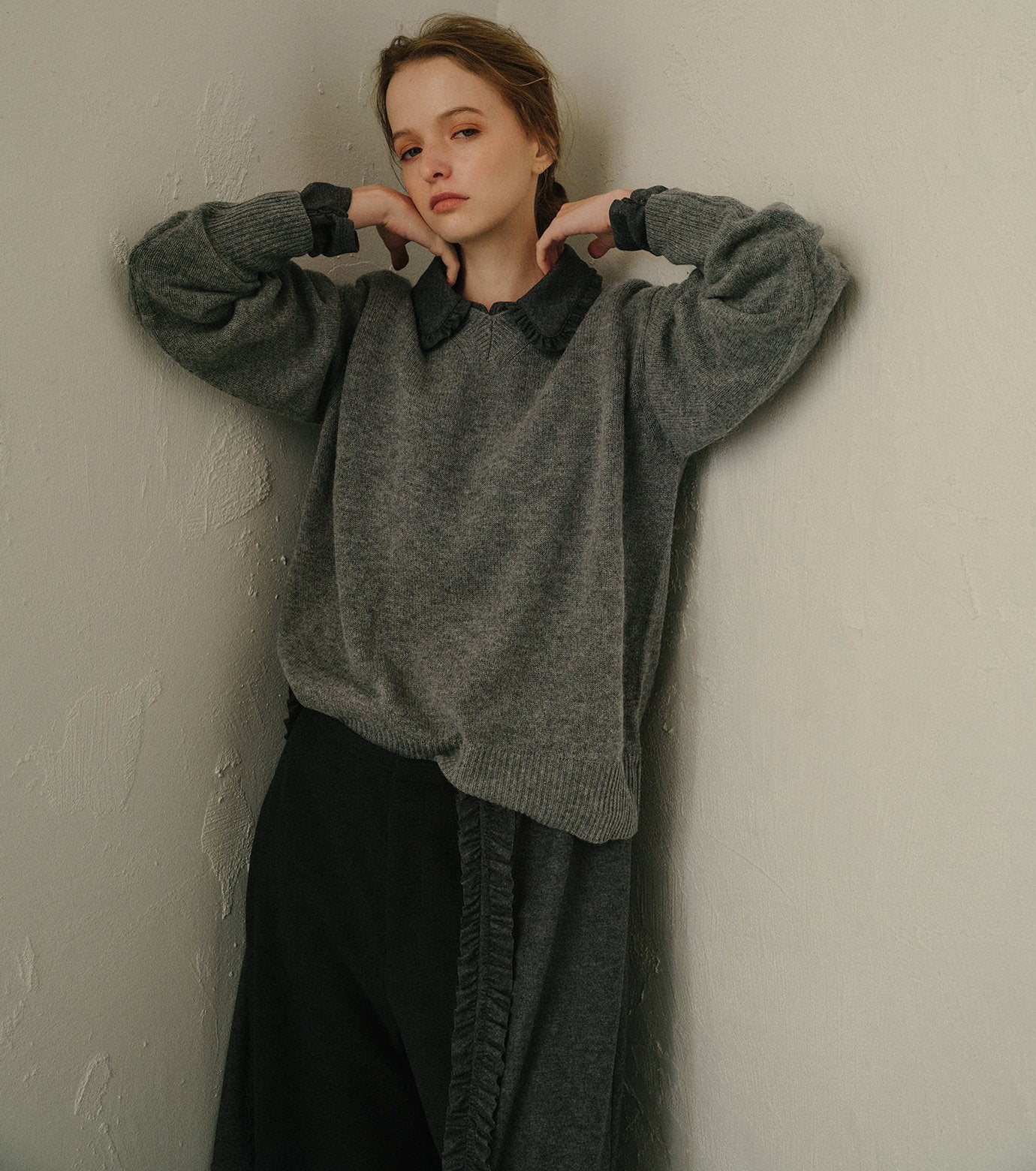 V-Neck Knit Pullover
