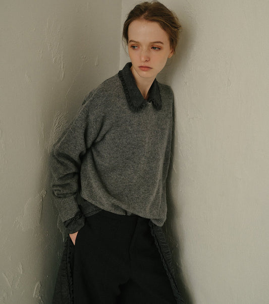 V-Neck Knit Pullover