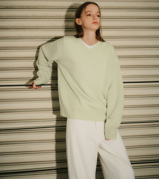 V-Neck Knit Pullover