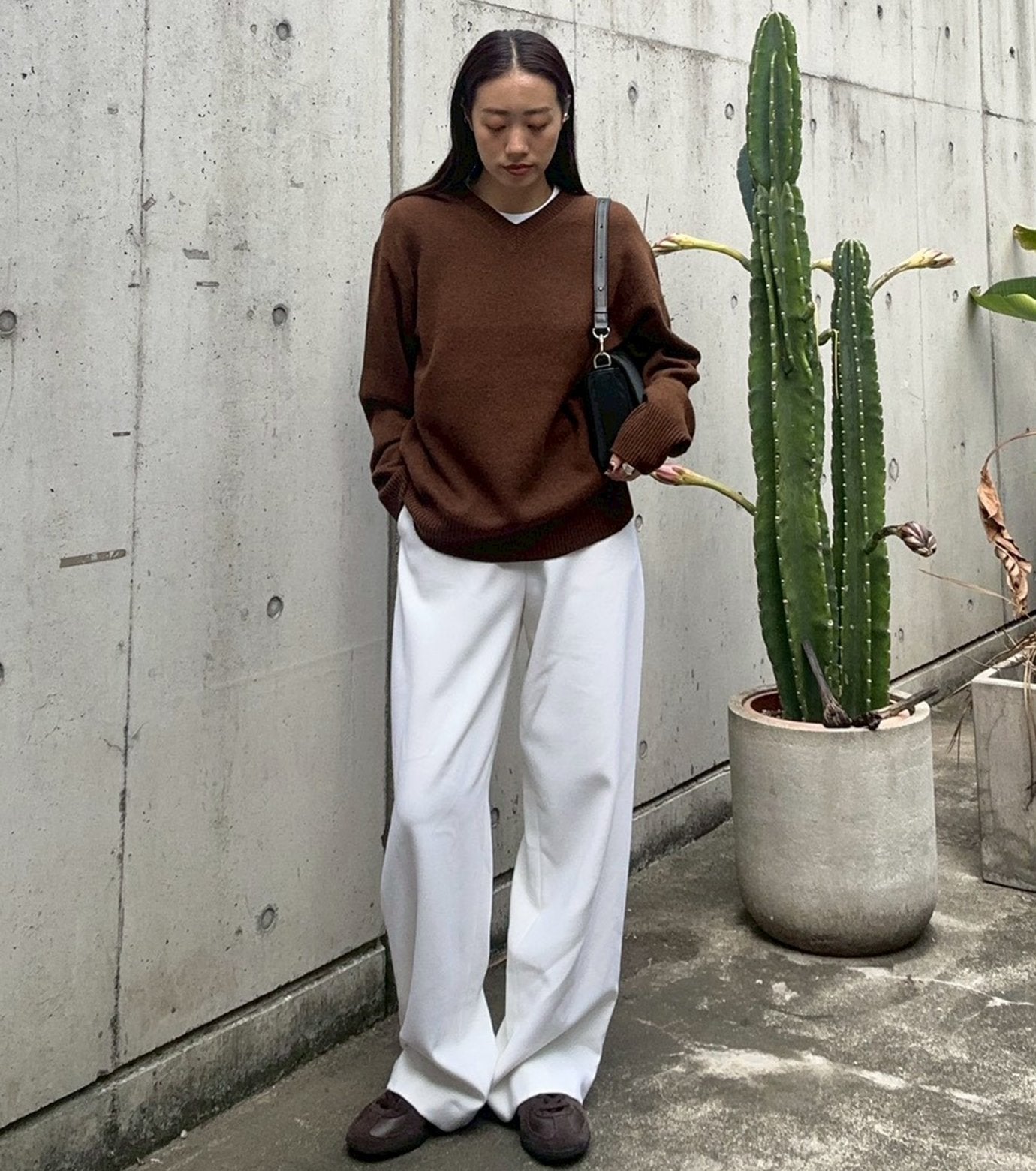 V-Neck Knit Pullover