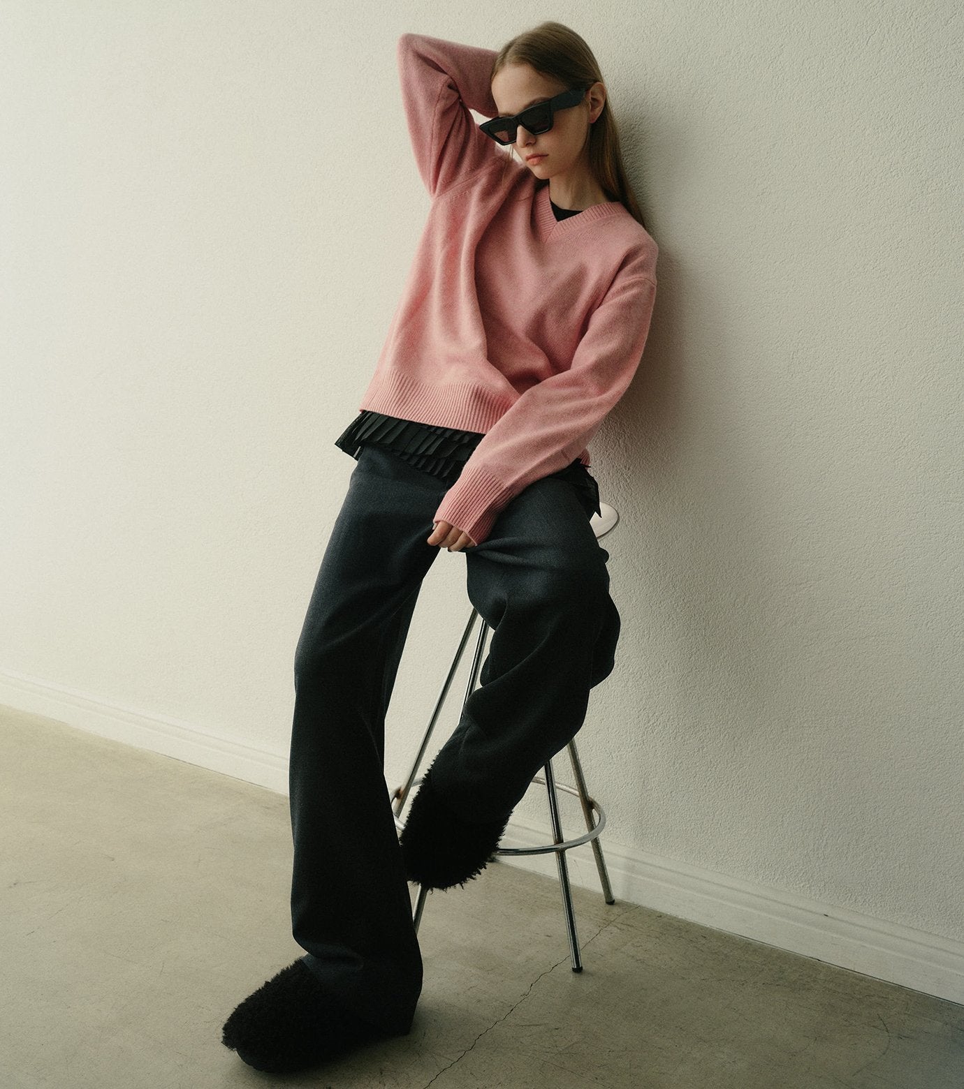 V-Neck Knit Pullover