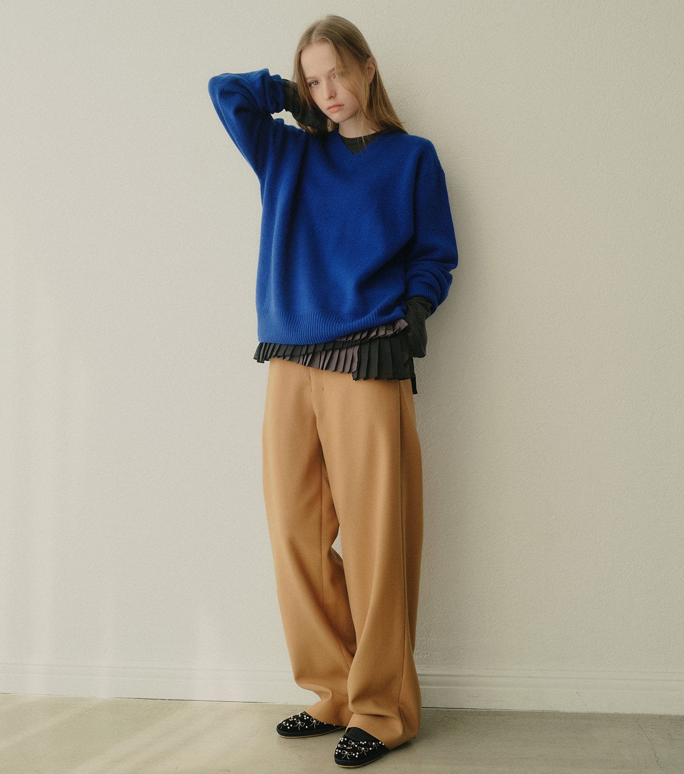 V-Neck Knit Pullover