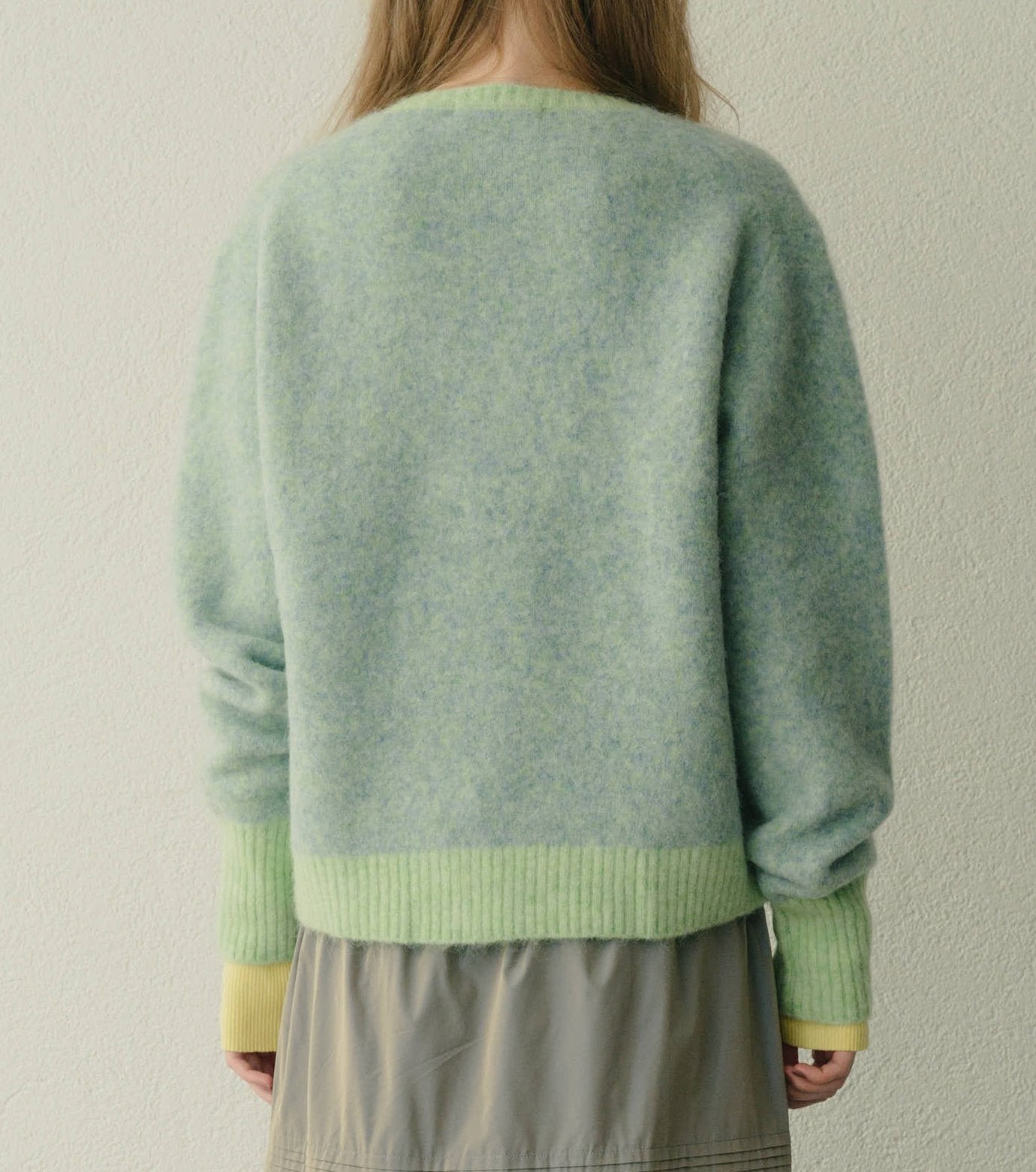 Color-Contrast Roundneck Pullover