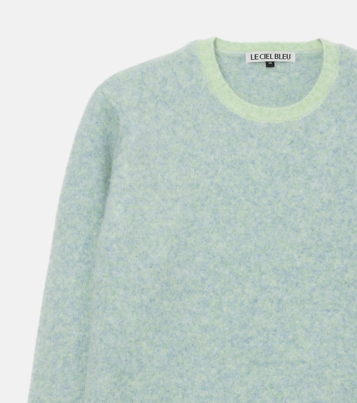 Color-Contrast Roundneck Pullover