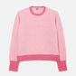 Color-Contrast Roundneck Pullover