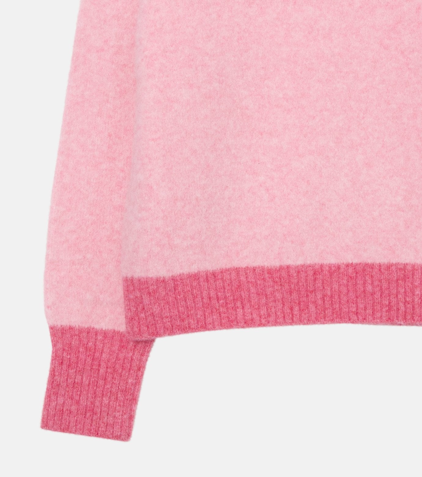 Color-Contrast Roundneck Pullover