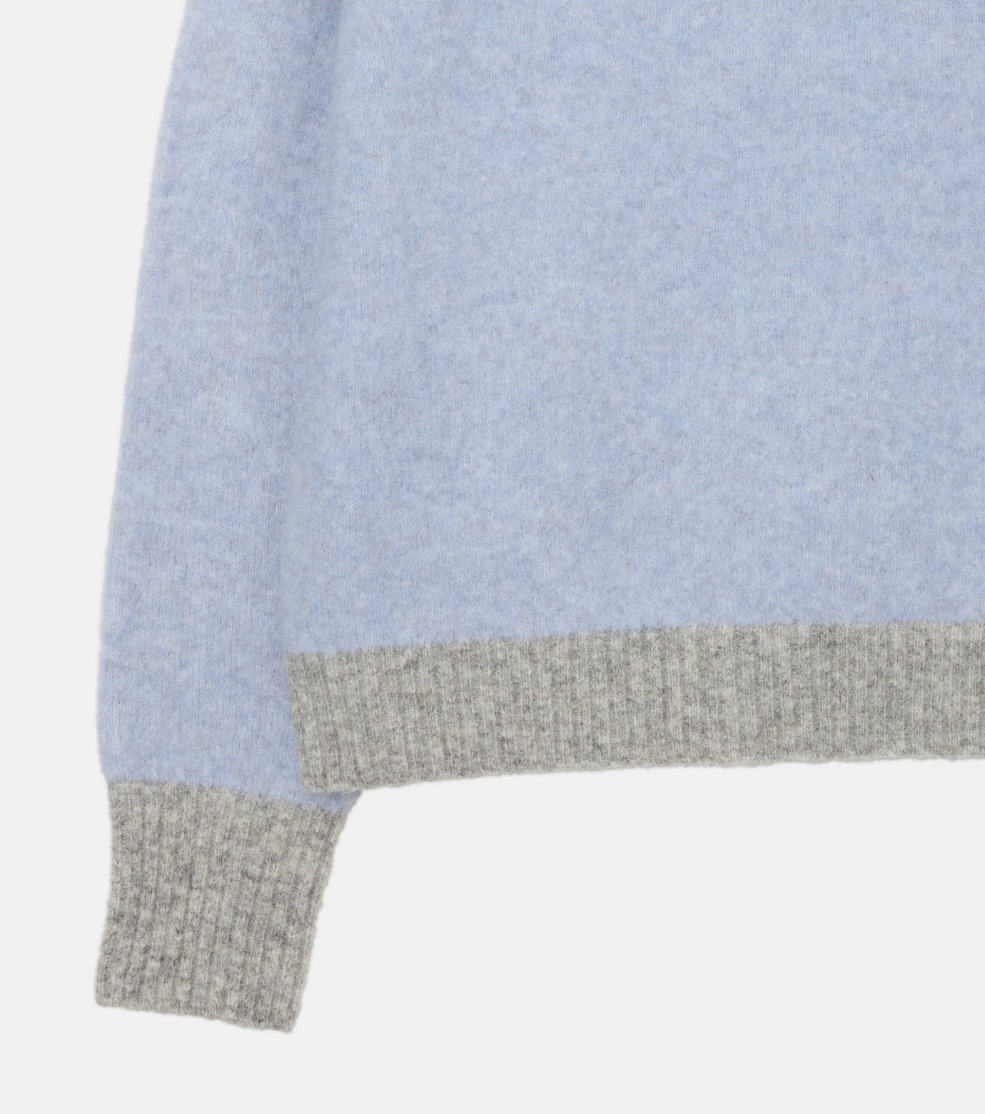 Color-Contrast Roundneck Pullover