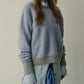 Color-Contrast Roundneck Pullover