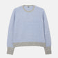 Color-Contrast Roundneck Pullover