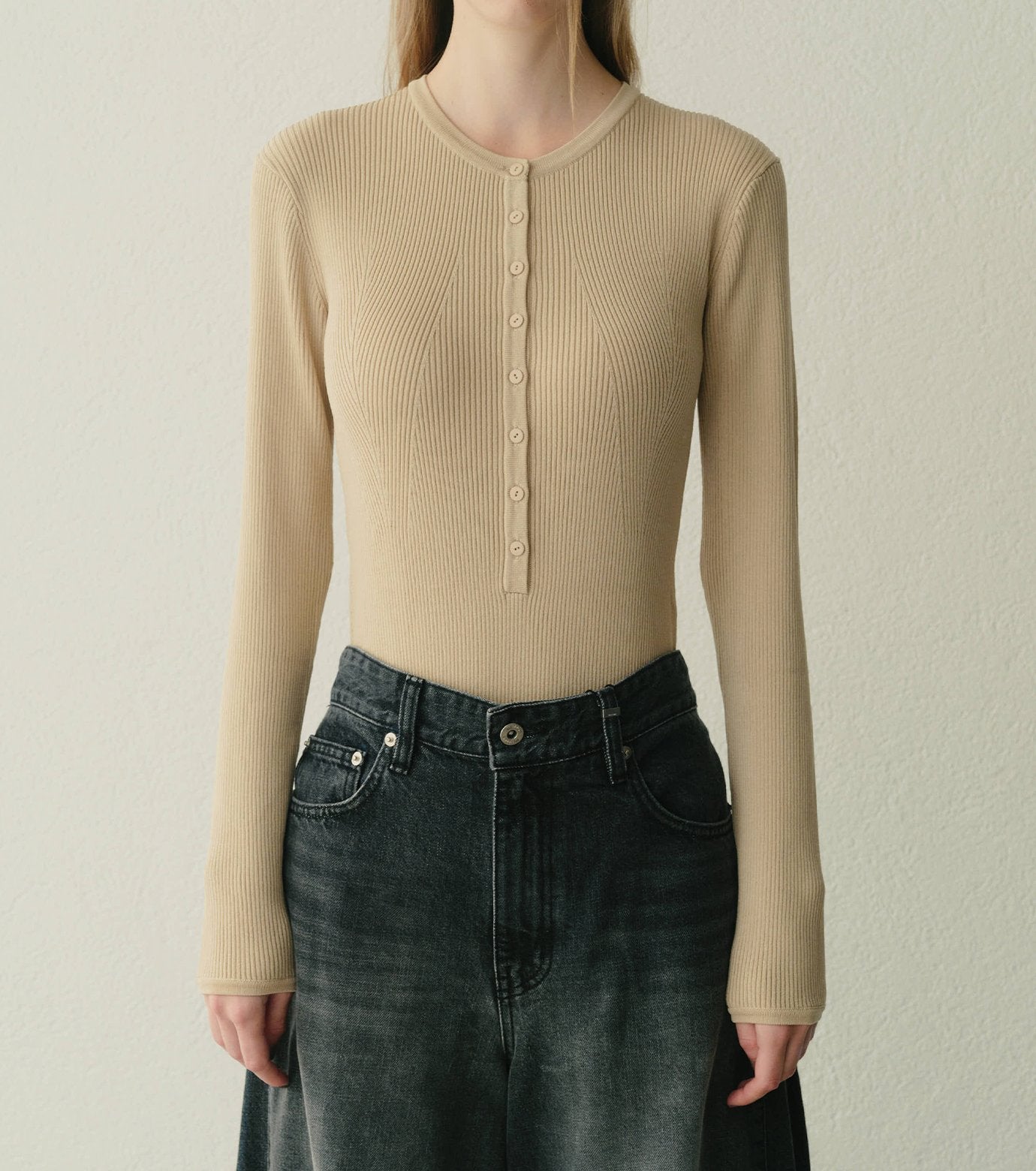 Ribbed Knit Bodysuits