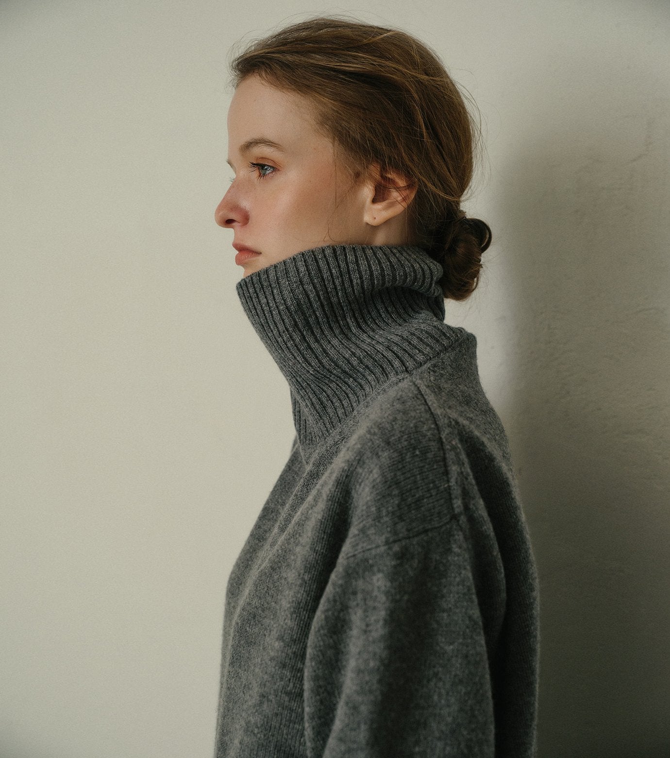 Turtle-Neck Knit Pullover