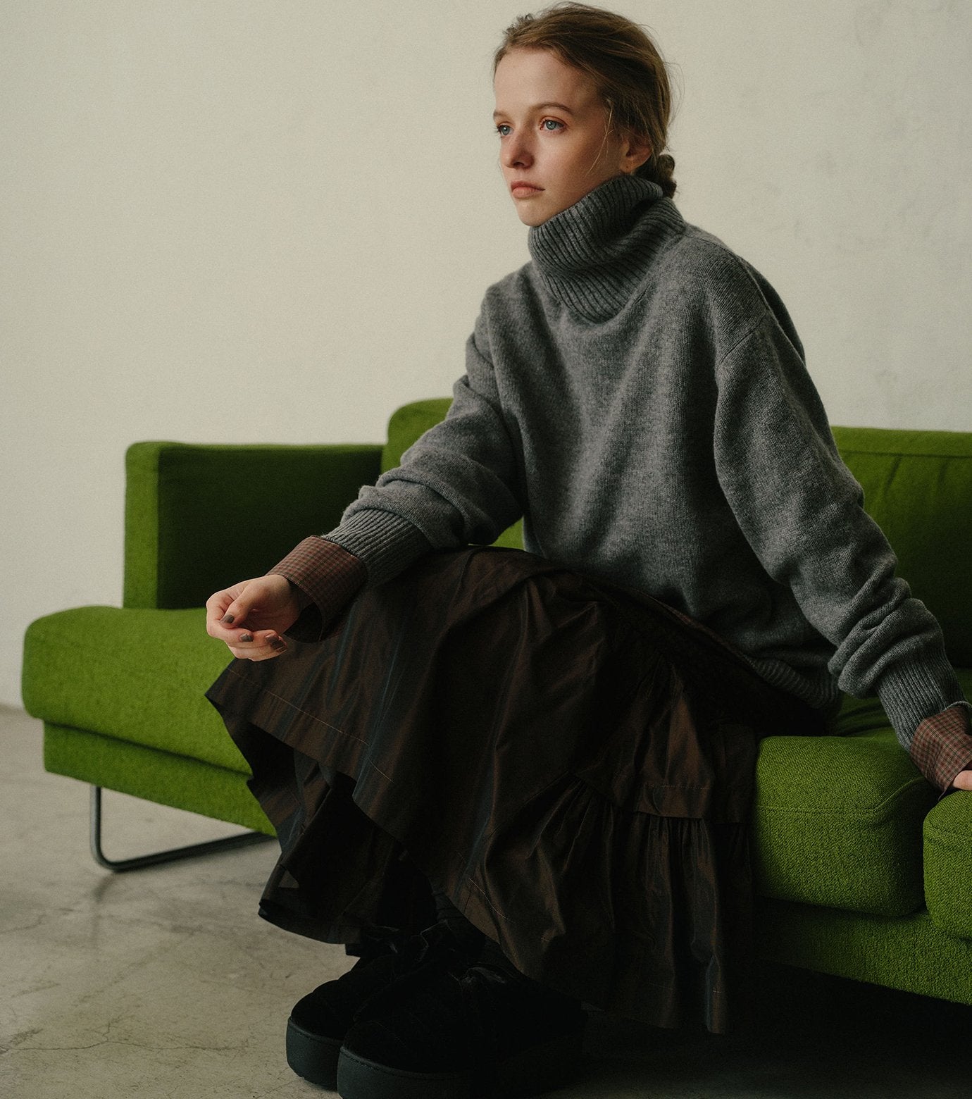 Turtle-Neck Knit Pullover