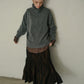 Turtle-Neck Knit Pullover
