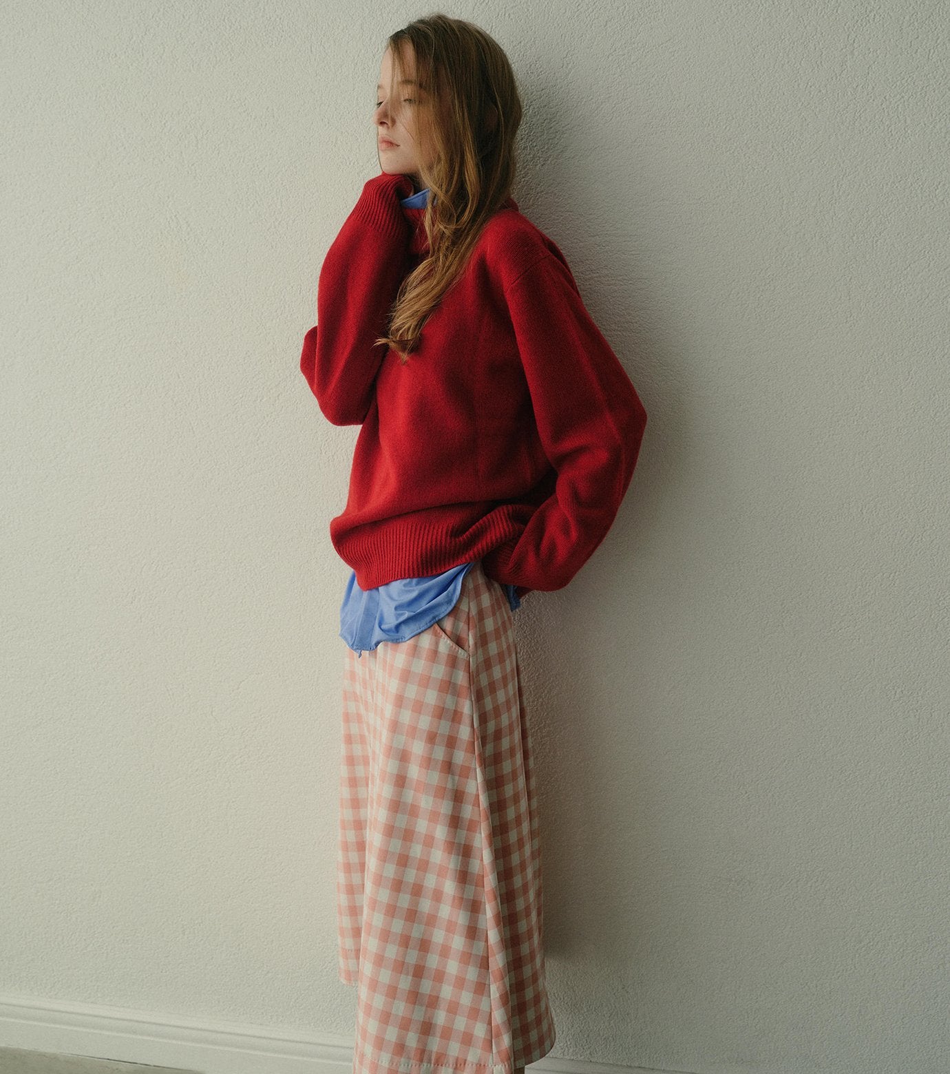 Turtle-Neck Knit Pullover