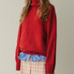 Turtle-Neck Knit Pullover