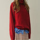 Turtle-Neck Knit Pullover