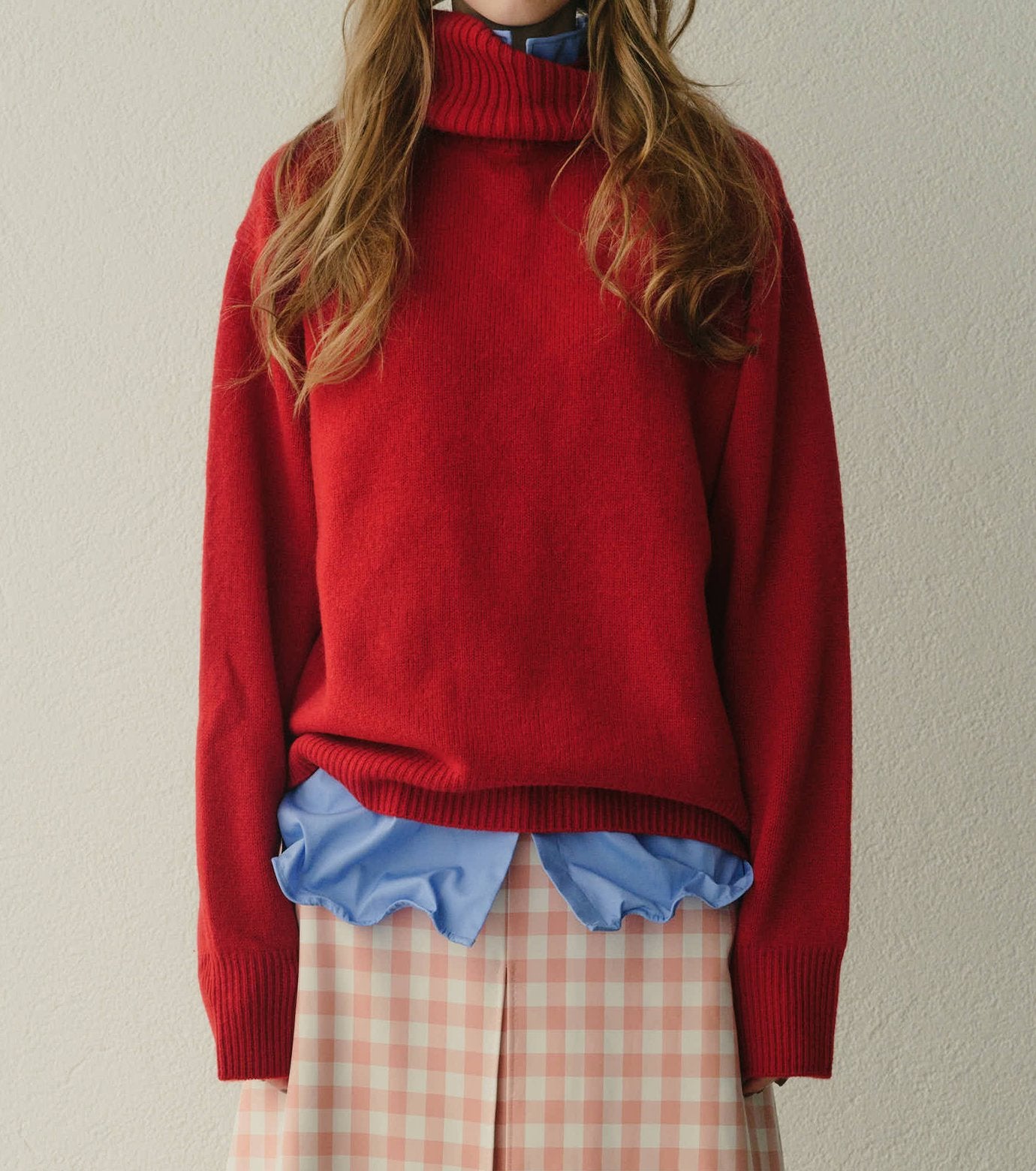 Turtle-Neck Knit Pullover