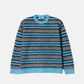 Brushed Mohair Striped Pullover