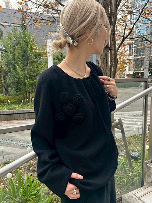 Gathered Neckline Pullover