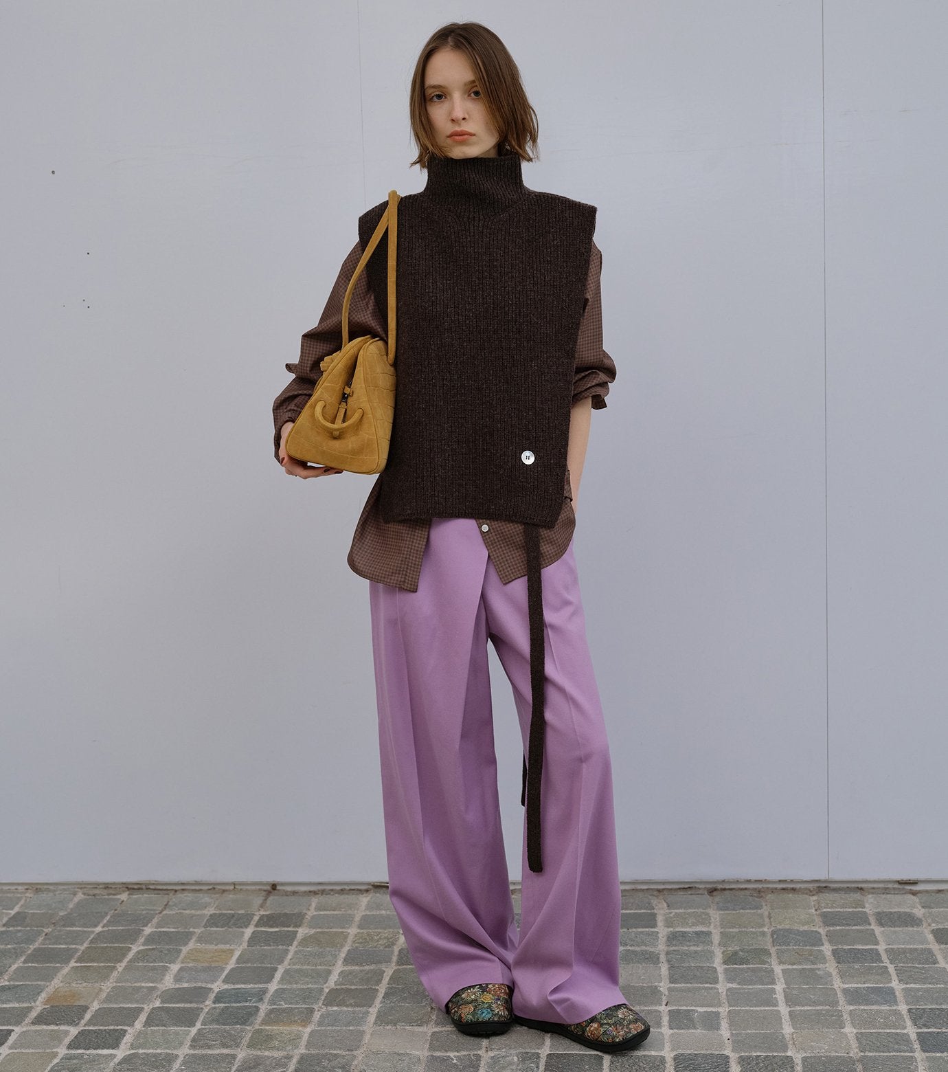 Asymmetric Knit Vest