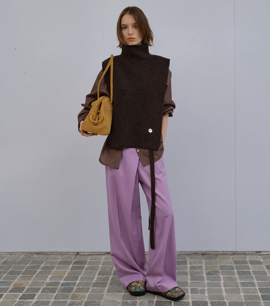 Asymmetric Knit Vest