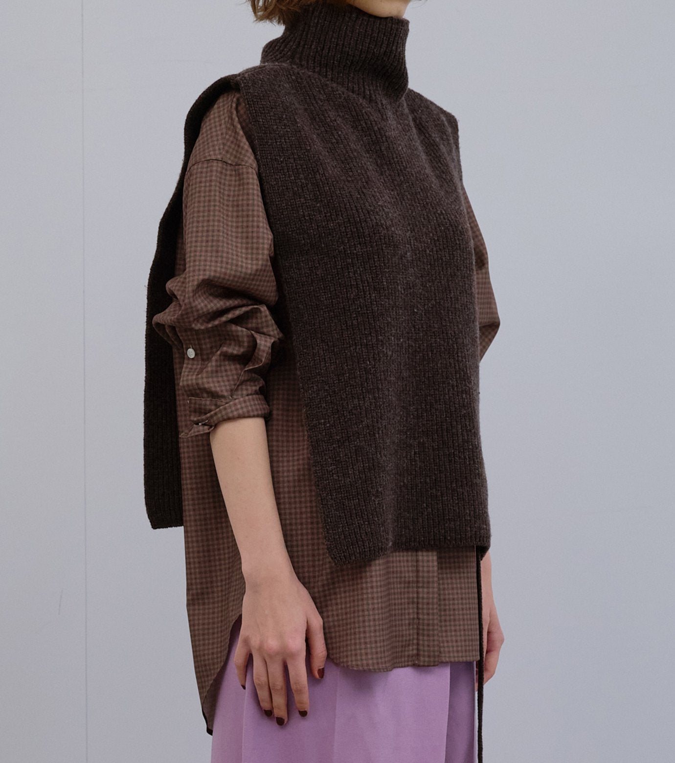 Asymmetric Knit Vest