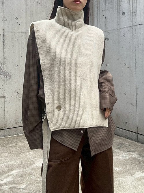 Asymmetric Knit Vest