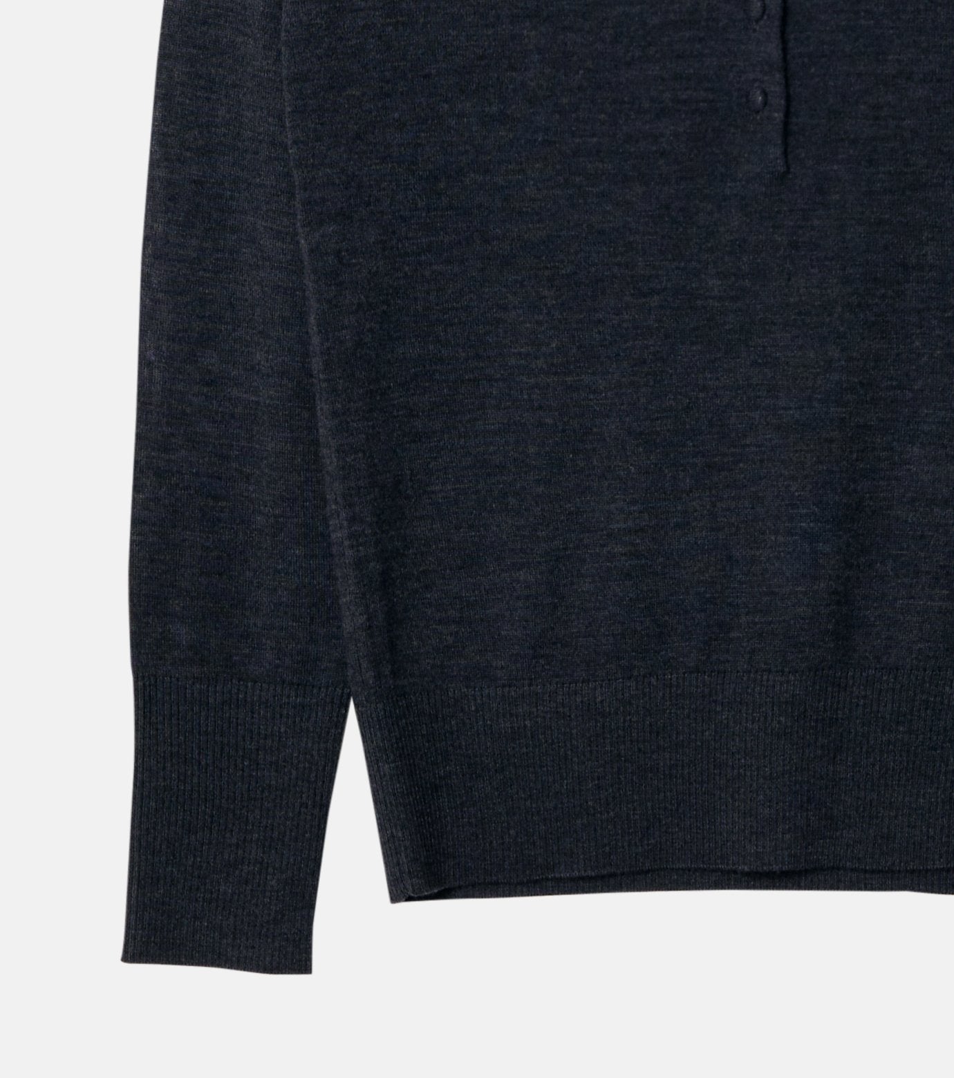 Button-Front High Neck Knit