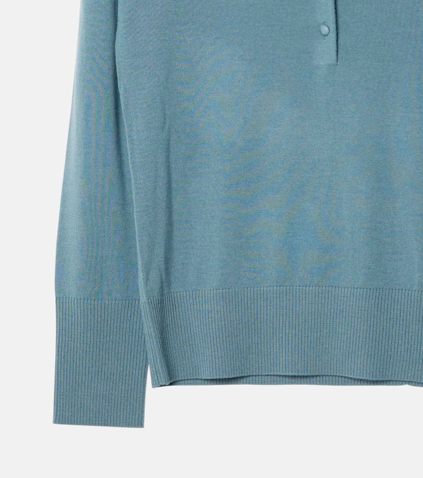 Button-Front High Neck Knit