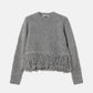 Fringe-Hem Pullover