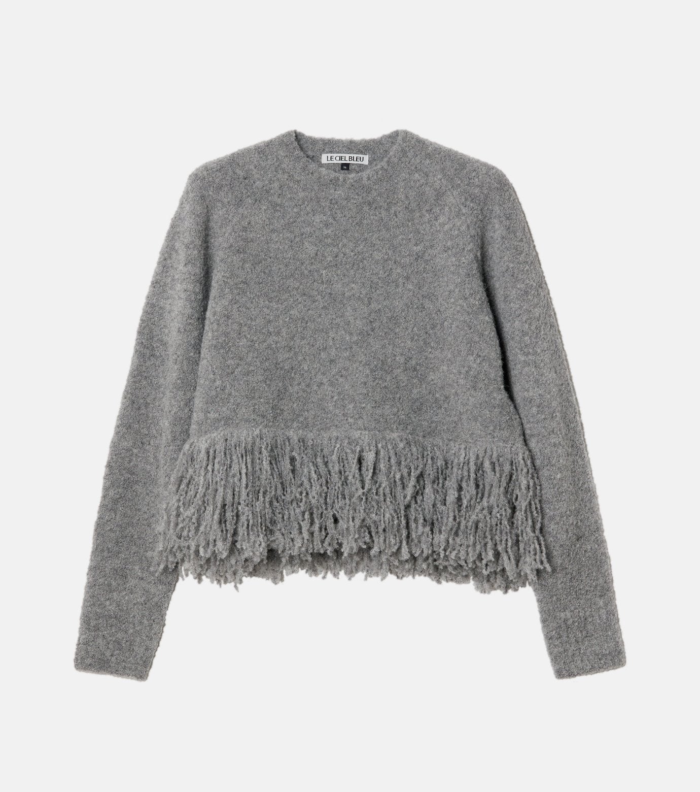 Fringe-Hem Pullover