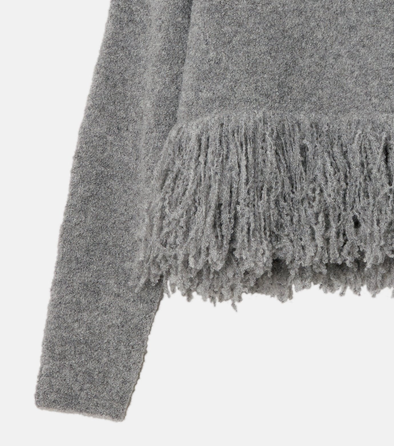 Fringe-Hem Pullover