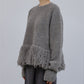 Fringe-Hem Pullover