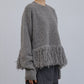 Fringe-Hem Pullover