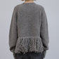 Fringe-Hem Pullover