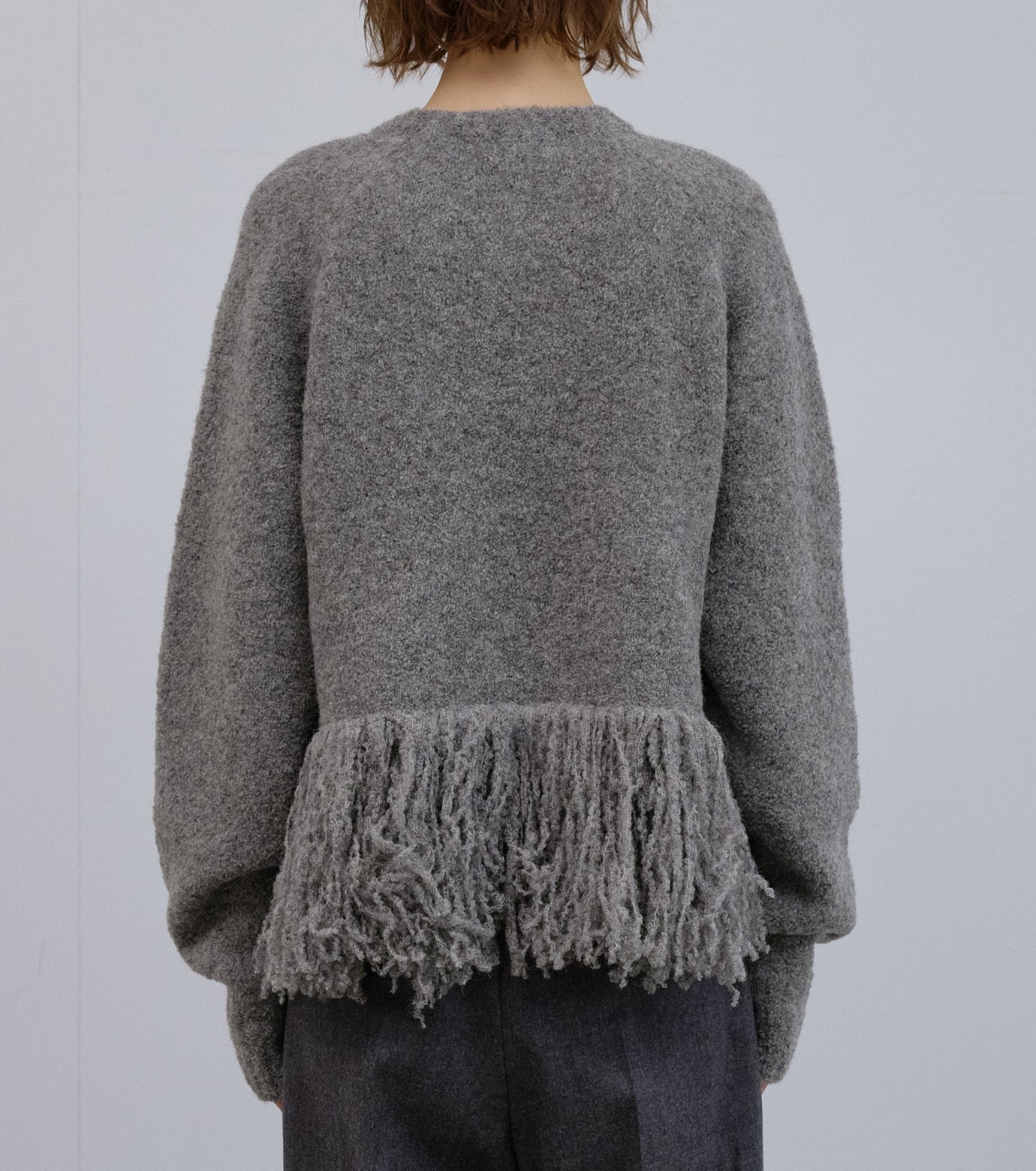 Fringe-Hem Pullover