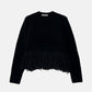 Fringe-Hem Pullover