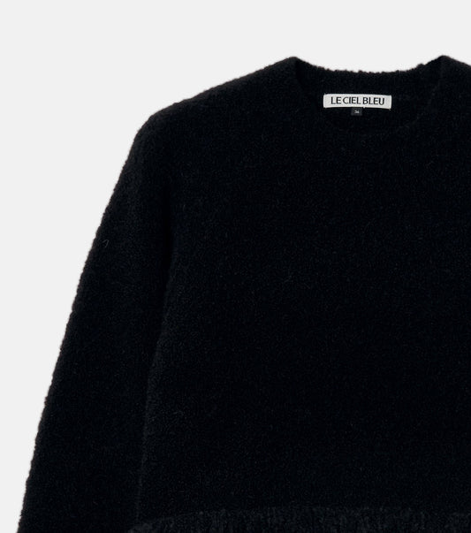 Fringe-Hem Pullover