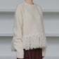 Fringe-Hem Pullover