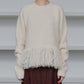 Fringe-Hem Pullover